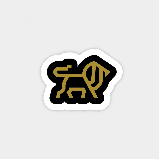 simple lion Sticker by Aksa Inov